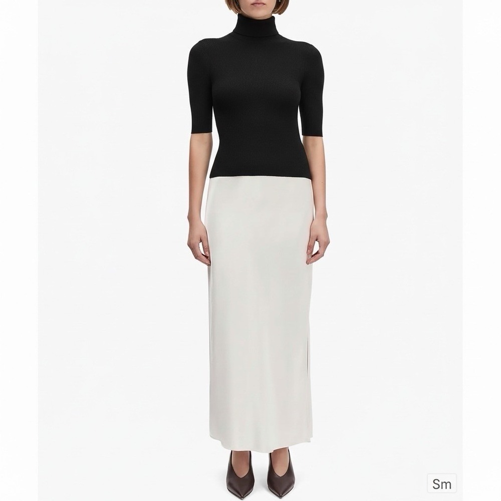 Favorite Daughter | The Amelia Rib-Knit Merino Wool Turtleneck Sweater Large